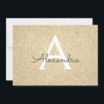 Gold Sparkle Glitter Sweet 16 Save the Date<br><div class="desc">Gold Sparkle Glitter Sweet Sixteen Monogram Name and Initial Birthday Party Save the Date Invitation. This invitation is perfect for the Gold Sparkle Glitter Sweet 16 Birthday Party looking to celebrate in Pink Rose Gold.</div>