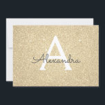 Gold Sparkle Glitter Sweet 16 Save the Date<br><div class="desc">Gold Sparkle Glitter Sweet Sixteen Monogram Name and Initial Birthday Party Save the Date Invitation. This invitation is perfect for the Gold Sparkle Glitter Sweet 16 Birthday Party looking to celebrate in Pink Rose Gold.</div>