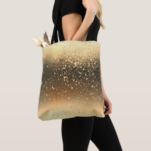 Gold Sparkle Glitter Tote Bag
