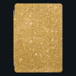 Gold Sparkle iPad Pro Cover<br><div class="desc">This gold case has the appearance of bling and sparkle as part of the design.  You do not have to worry about any glitter falling off as this electronics case does not have actual glitter or glue on it.</div>