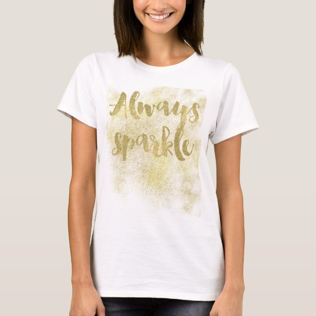 Gold Sparkle T-Shirt (Front)