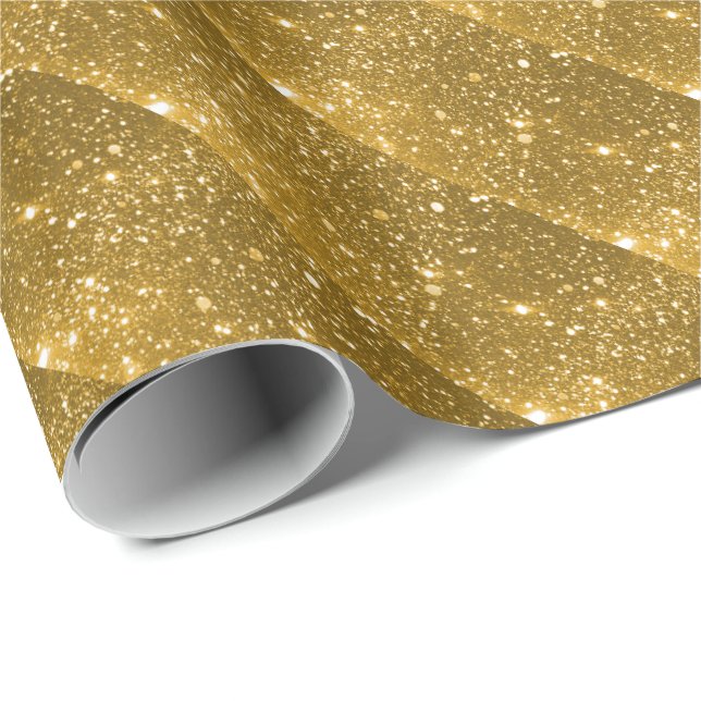 Gold Sparkle Wrapping Paper (Roll Corner)