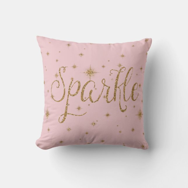Gold Sparkles Cushion (Front)