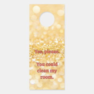 Gold Sparkles Door Hanger