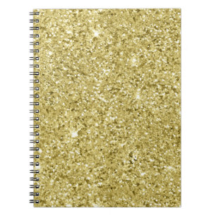Gold Sparkling Glitter           Notebook