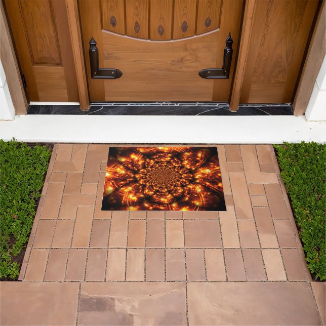Gold Sparkling Lights Doormat (Outdoor)