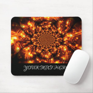 Gold Sparkling Lights Mouse Pad