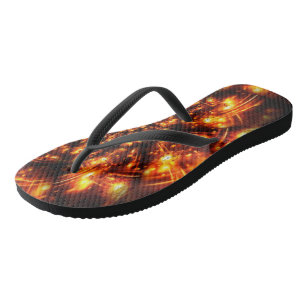 Gold Sparkling Lights Thongs