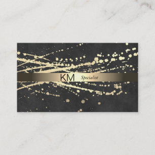 Gold Spatter Lux Executive Business Card