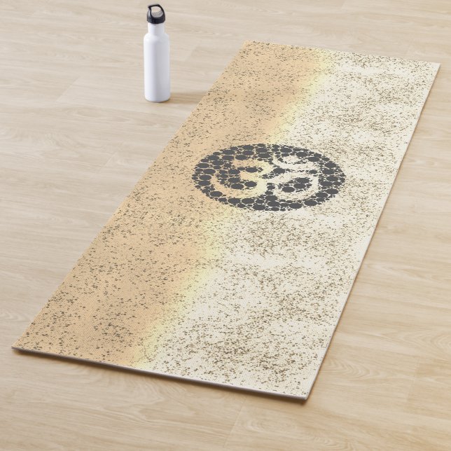 Gold Speckle Om Yoga Mat (In Situ)