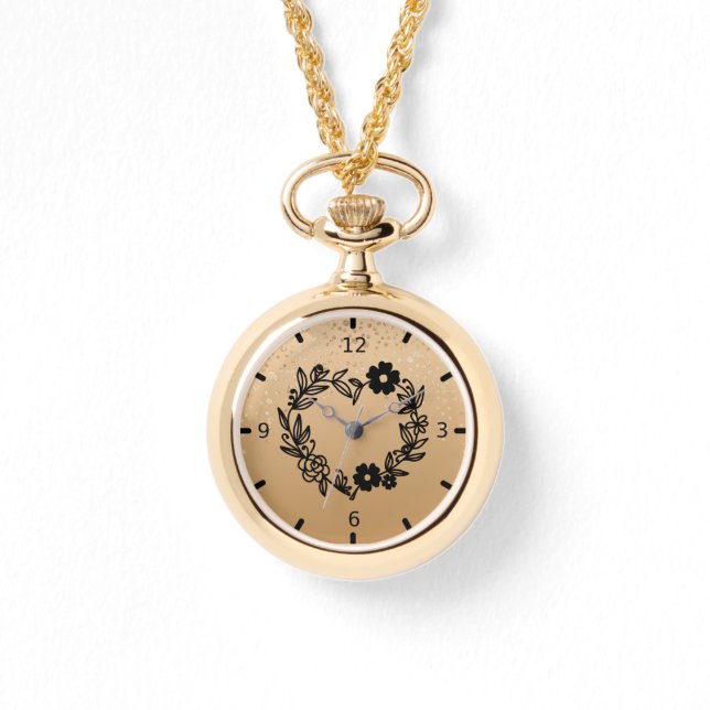 Gold Speckled Watch (Front)