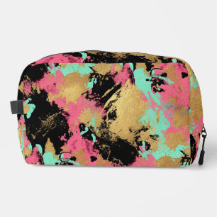 Gold Splash Cosmetic Dopp Kit