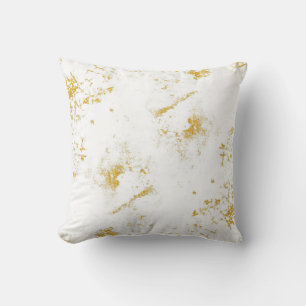 Gold splashes Texture. Brush stroke design element Cushion