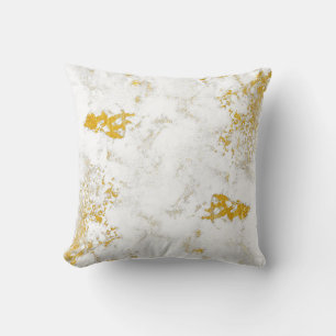 Gold splashes Texture. Brush stroke design element Cushion