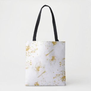 Gold splashes Texture. Brush stroke design element Tote Bag