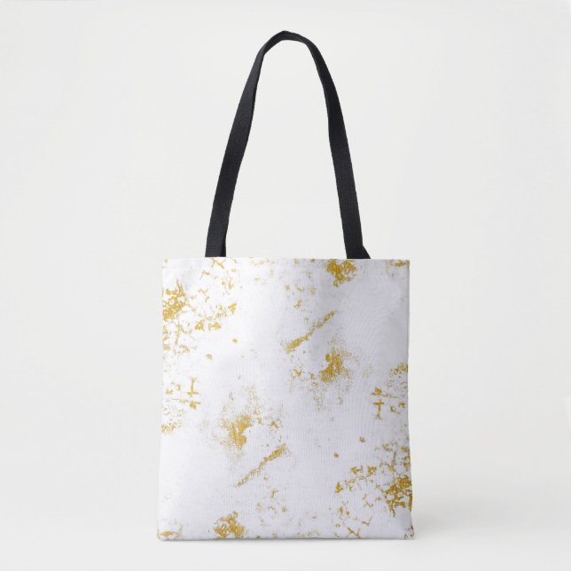 Gold splashes Texture. Brush stroke design element Tote Bag (Front)