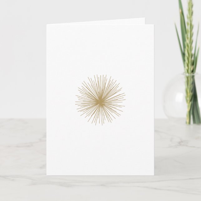 Gold Sputnik Starburst Card (Front)