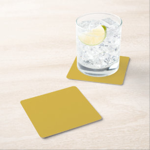 Gold Square Paper Coaster