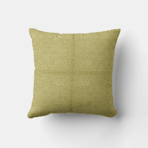 Gold Squares Reversible Cushion