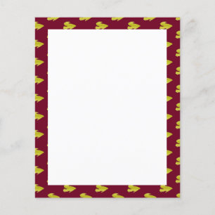 Gold squirrel on red