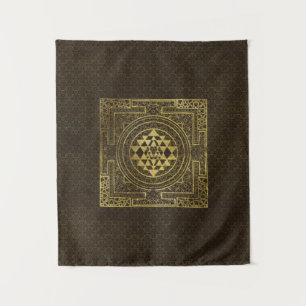Gold Sri Yantra  / Sri Chakra Tapestry