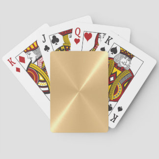 Gold Stainless Shiny Metallic Playing Cards