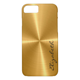 Gold Stainless Steel Metal Look iPhone 8/7 Case