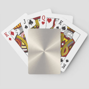 Gold Stainless Steel Metal Playing Cards