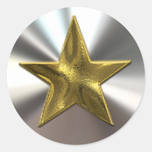 Gold Star And Silver Stickers