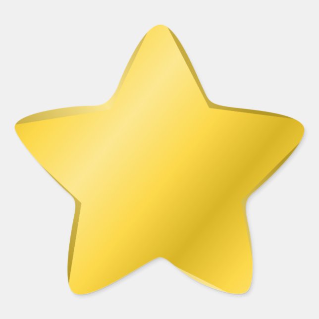 Gold star award sticker (Front)