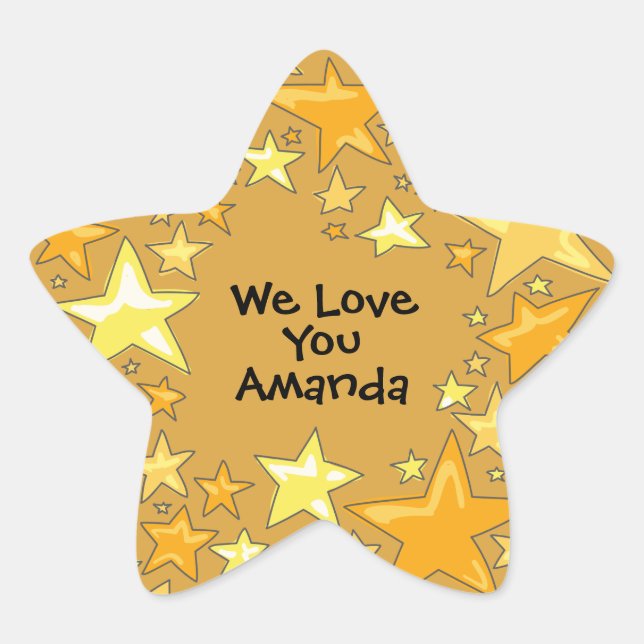 Gold Star Award Stickers (Front)