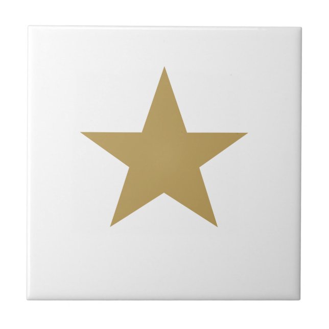 Gold Star Ceramic Tile (Front)