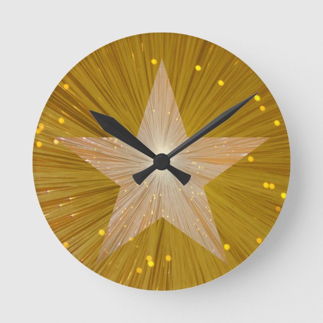 Gold Star clock round (Front)