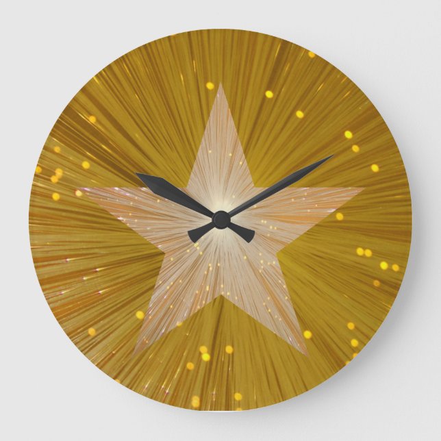 Gold Star clock round (Front)