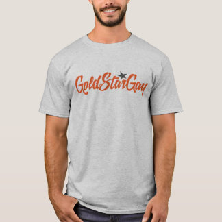 Gold Star Gay T-shirt - Gray