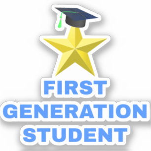 Gold Star Graduation Cap, First Generation Student