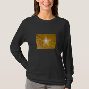 "Gold" Star long sleeve black T-Shirt