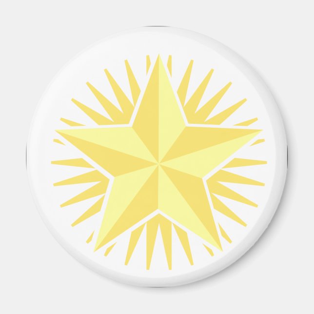 Gold Star Magnet (Front)