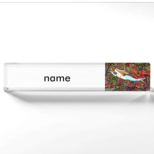 gold star mermaid nameplate