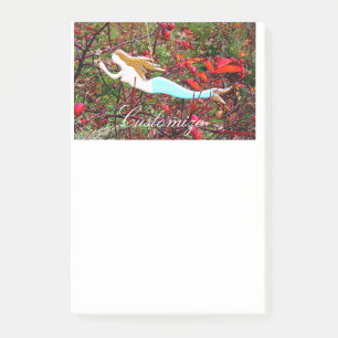 gold star mermaid post-it notes