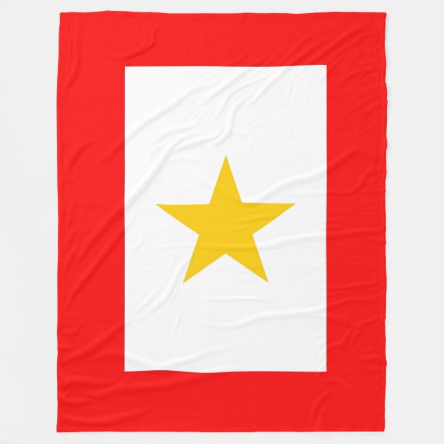 Gold star Mothers Fleece Blanket (Front)