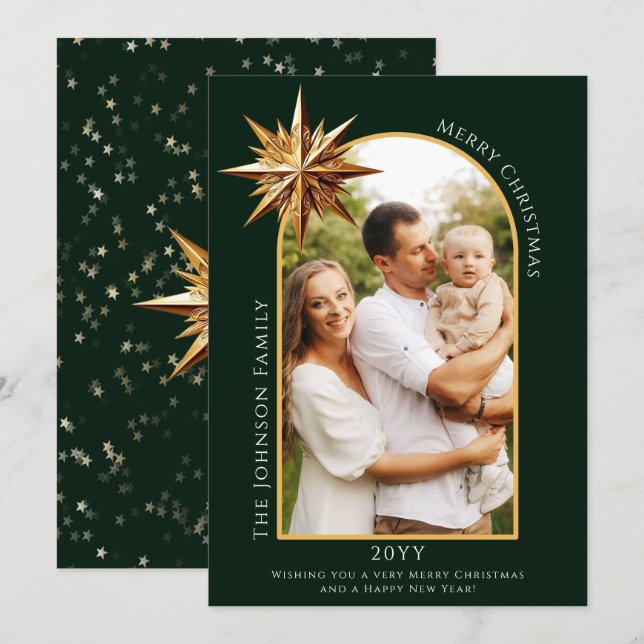 Gold Star of Bethlehem Photo Card (Front/Back)