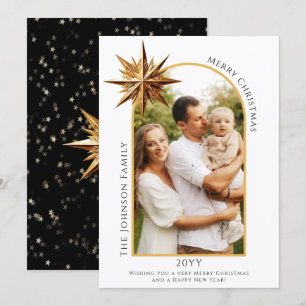 Gold Star of Bethlehem Photo Card