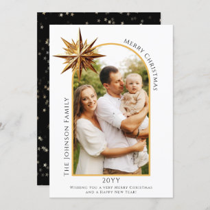 Gold Star of Bethlehem Photo Card