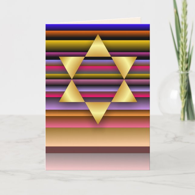 Gold Star of David Card (Front)