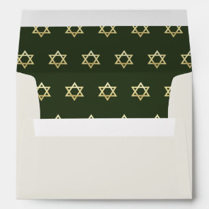 Gold Star Of David Envelope