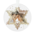 Gold Star of David Mr & Mrs First Hanukkah Photo