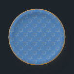 Gold Star of David Paper Plates<br><div class="desc">Your all purpose paper plate for weddings,  holidays,  and any other mitzvahs.</div>