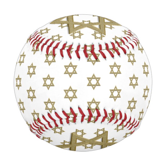 Gold Star of David Seamless Baseball (Front)