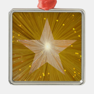 Gold Star ornament square